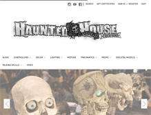 Tablet Screenshot of hauntedhousecreations.com